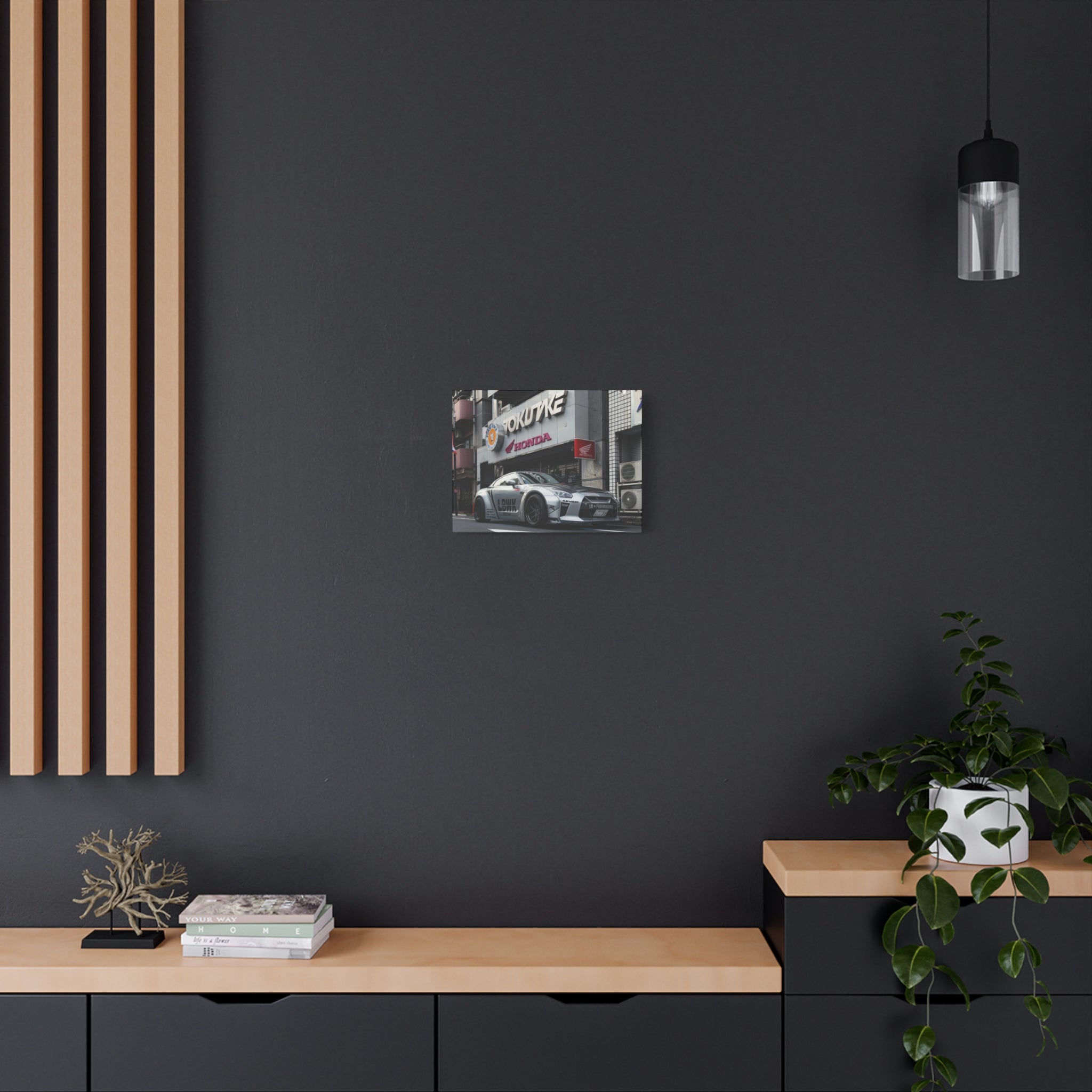 GT-R LBWK Street Build Canvas Wall Art for Men – JDM Tokyo Car Poster Print